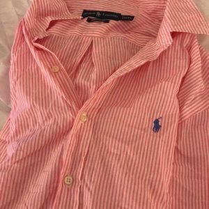 Long sleeve Ralph Lauren button down shirt.